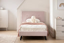 Lit complet rembourré simple 39" Maliza - Rose pâle