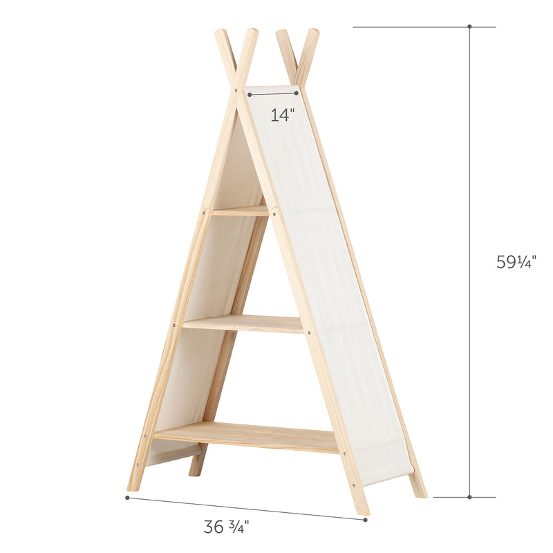 Teepee Shelving Unit  Sweedi Natural Cotton and Pine 100388