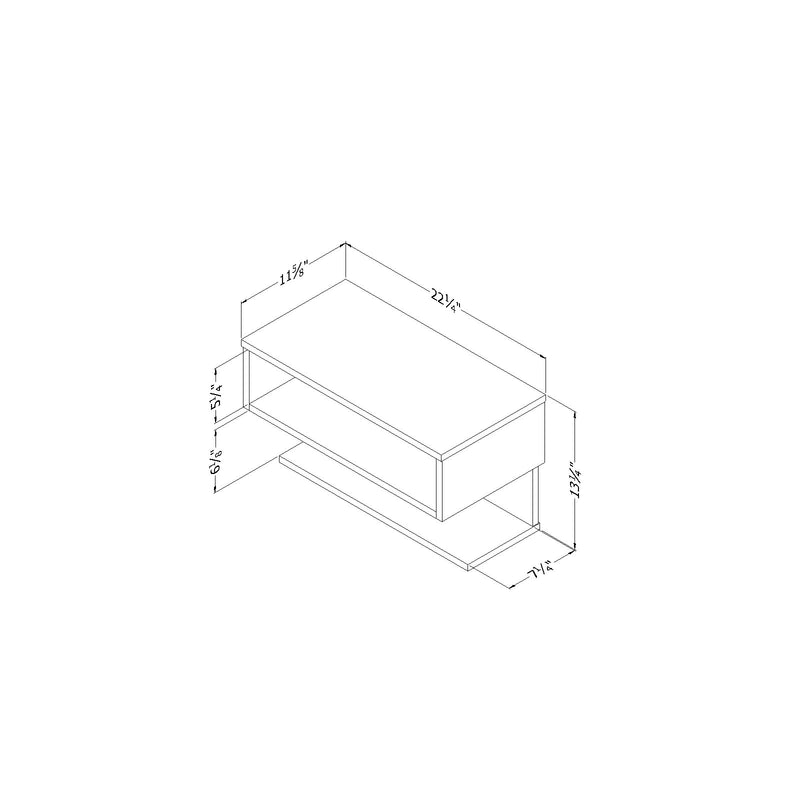Floating bedside table - Fusion