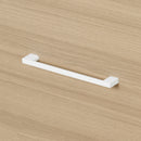 Bureau double 6 tiroirs Munich - Blanc et Orme naturel