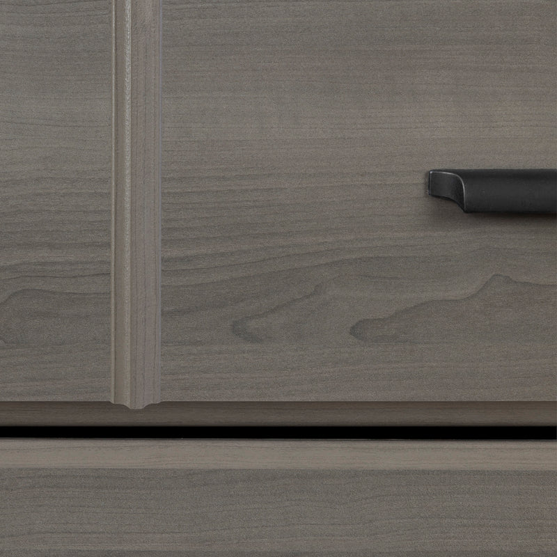 Bureau double 8 tiroirs Versa - Érable cendré
