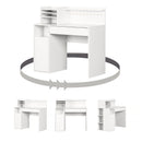 Table de bricolage avec huche Crea-Blanc solide