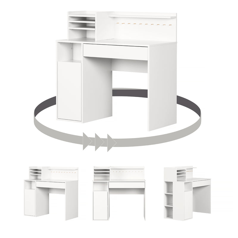 Crea - Craft Table with Hutch