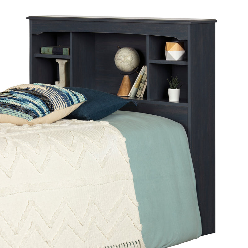 Tête de lit bibliothèque simple 39" Aviron - Myrtille
