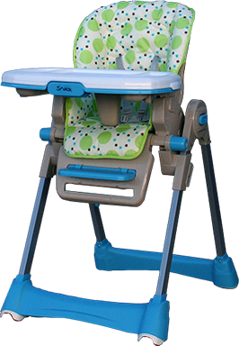 Snack high chair Aqua