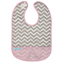 Bavoir imperméable - Chevrons rose