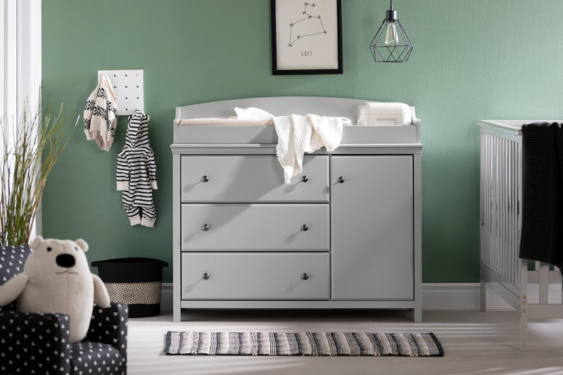 Cotton Candy Changing Table with Surround -- Light Gray