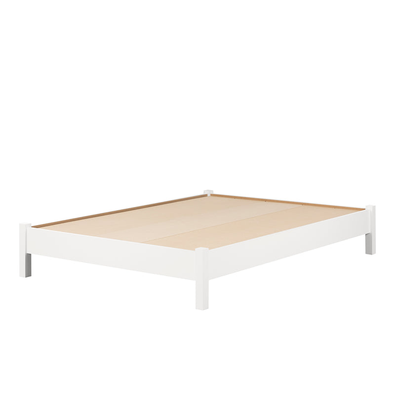 Munich - Full Platform Bed 54'' -- Pure White