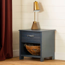 Ulysses - 1 Drawer Bedside Table -- Myrtille