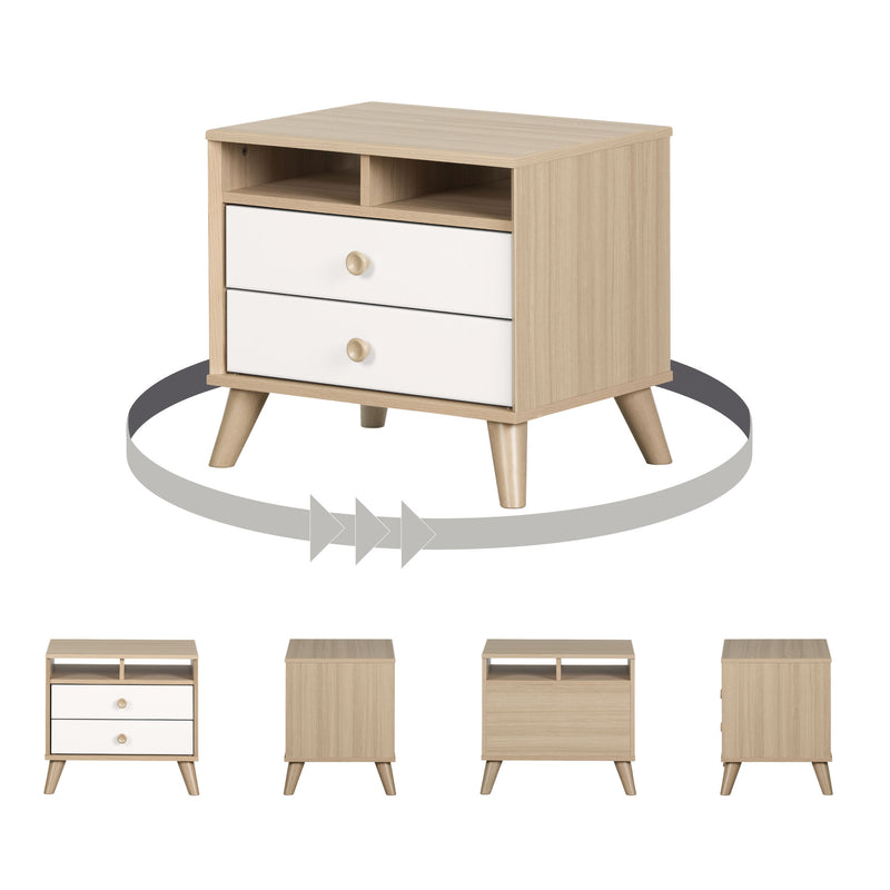 Yodi 2-drawer nightstand