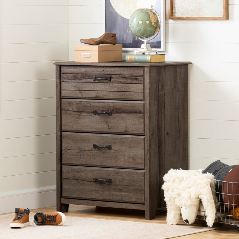 Ulysses 4-Drawer Chest - Autumn Oak