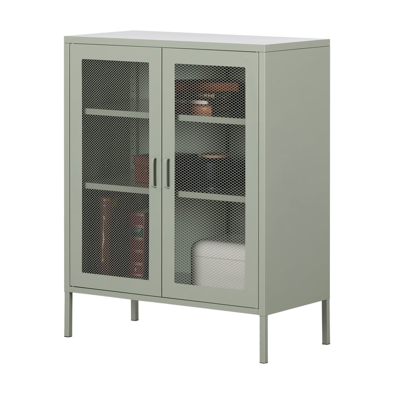 Crea - Metal Mesh 2-Door Accent Cabinet