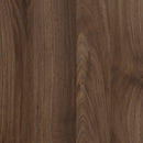 Ensemble lit matelot et tête de lit bibliothèque simple 39" Yodi -Noyer naturel