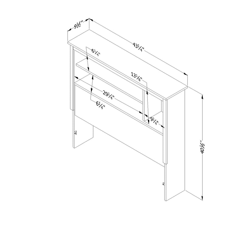 Reevo - Bookcase headboard