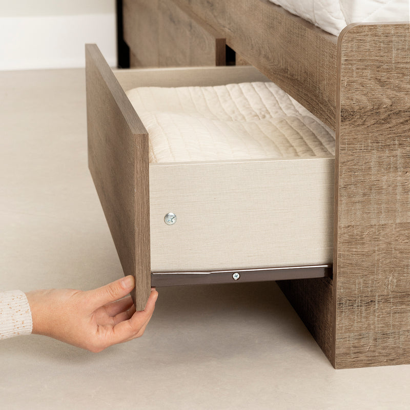 Munich mates bed 3 drawers 39 "- Aged oak