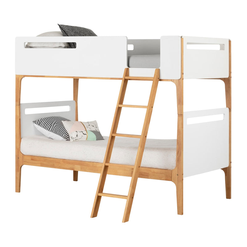 Bebble - Modern Bunk Beds -- White and Natural