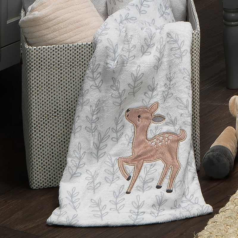 Gray Baby Blanket - Deer Park