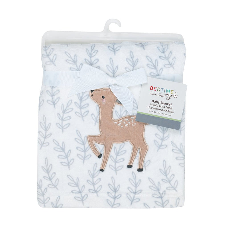 Gray Baby Blanket - Deer Park