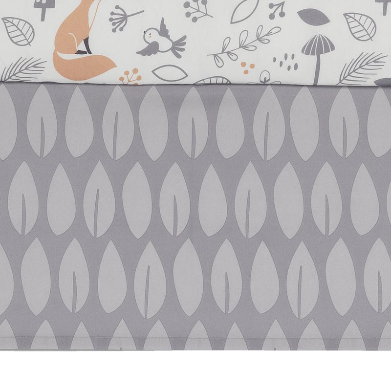 Woodland Deer Park 3 Piece Crib Bedding Set - Gray