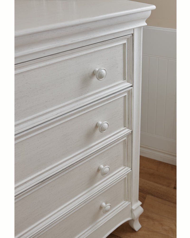 Double Dresser Diamante Vintage White