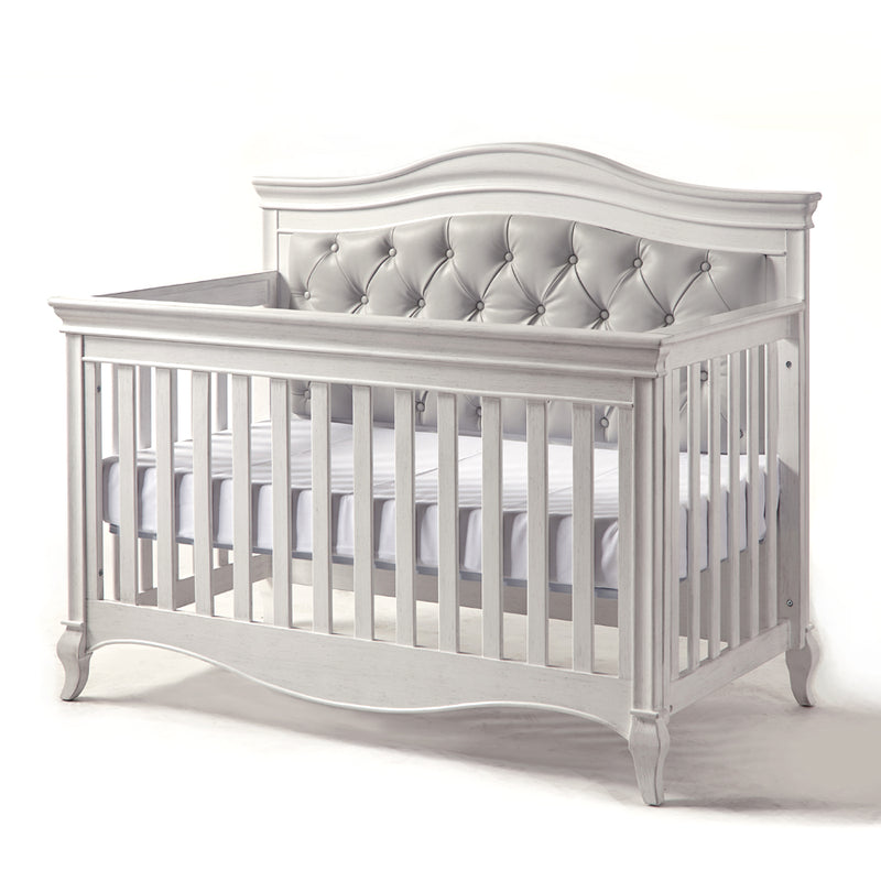 Crib and Double Dresser Dimante Vintage White/Grey vinyl