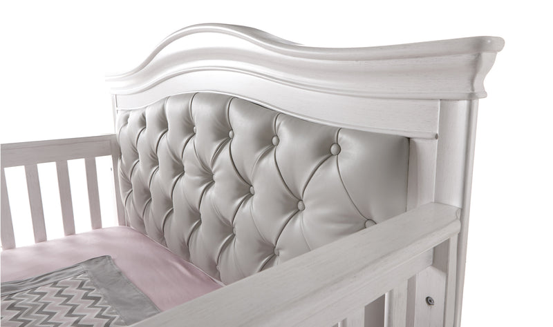 Crib and Double Dresser Dimante Vintage White/Grey vinyl