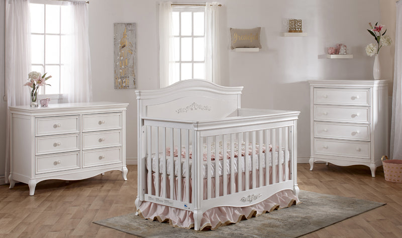 Crib and dresser set white on sale