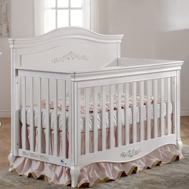 Diamante Bassinet Vintage White/Wood Decor