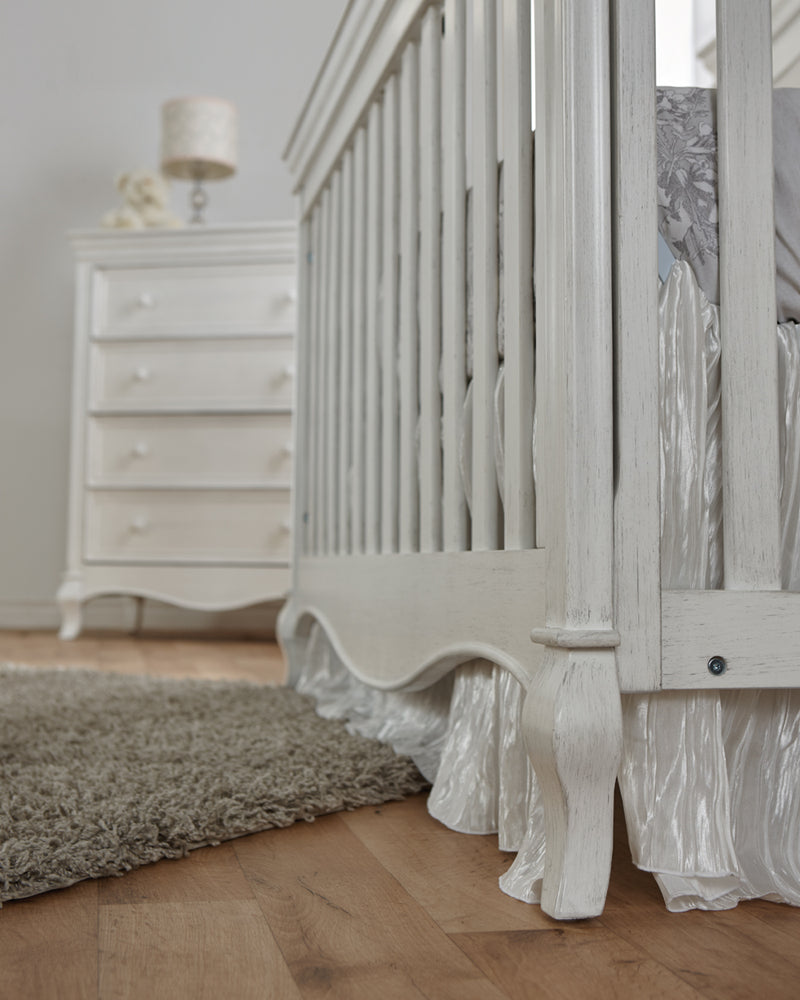 Crib and Double Dresser Dimante Vintage White