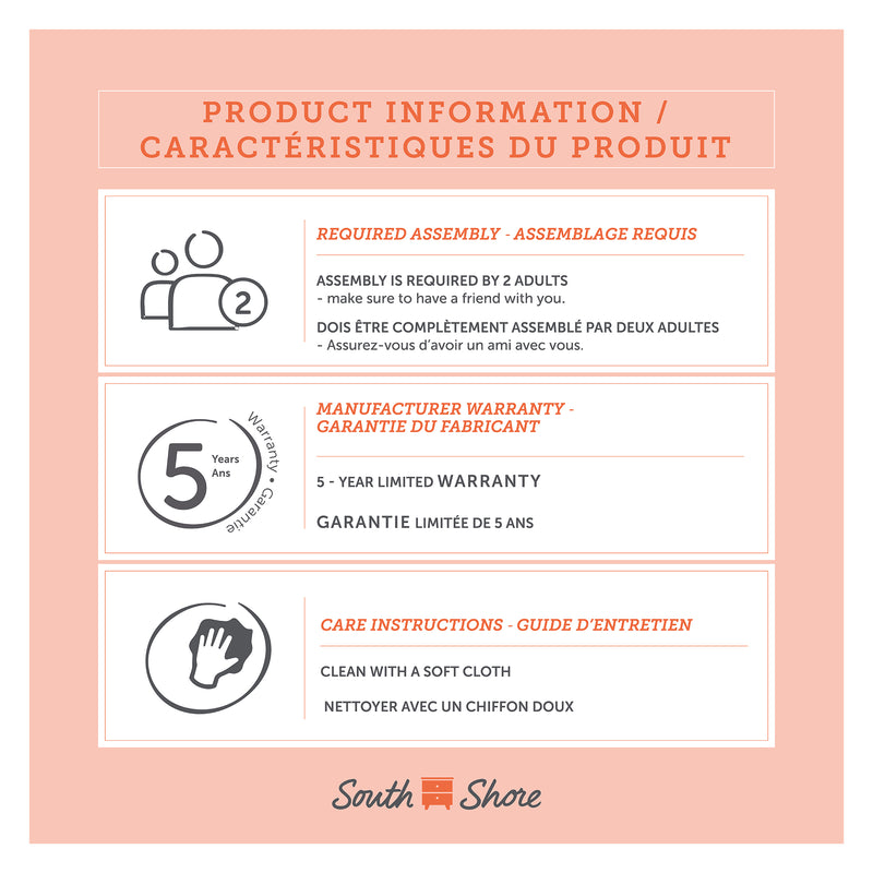 Lit plateforme avec tiroir double/queen Holland - Chêne vieilli