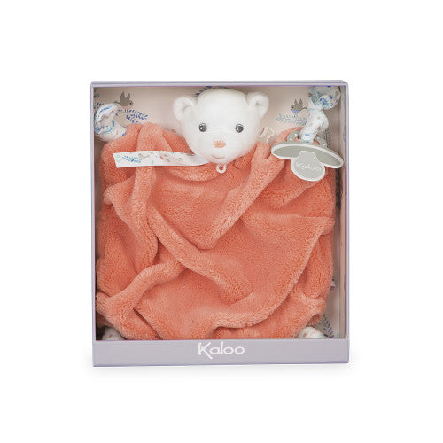 Doudou Plume - Ourson Corail