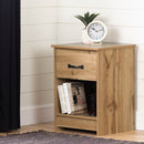 Tassio 1-Drawer Nightstand - Nordic Oak
