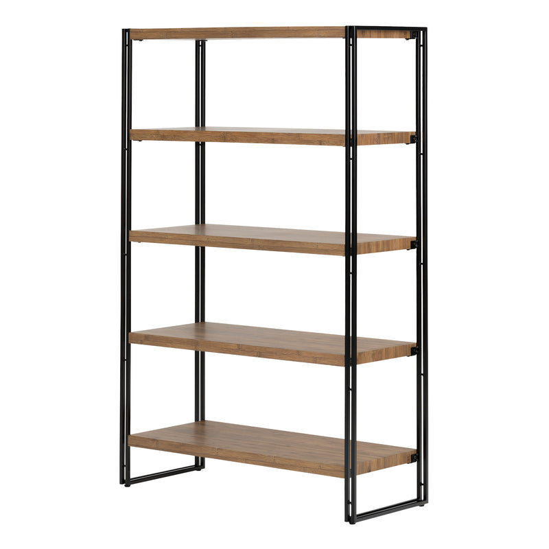 5 Fixed Shelves - Shelving Unit  Gimetri Rustic Bamboo 11521
