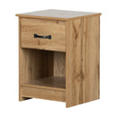 Tassio 1-Drawer Nightstand - Nordic Oak