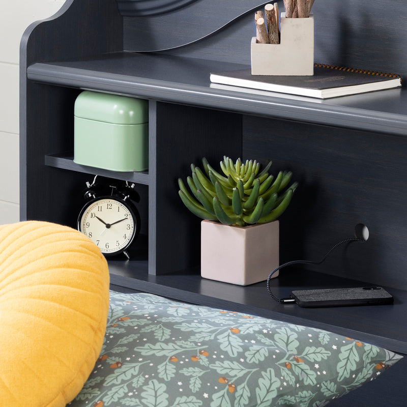 Tête de lit bibliothèque simple 39" Summer Breeze - Myrtille