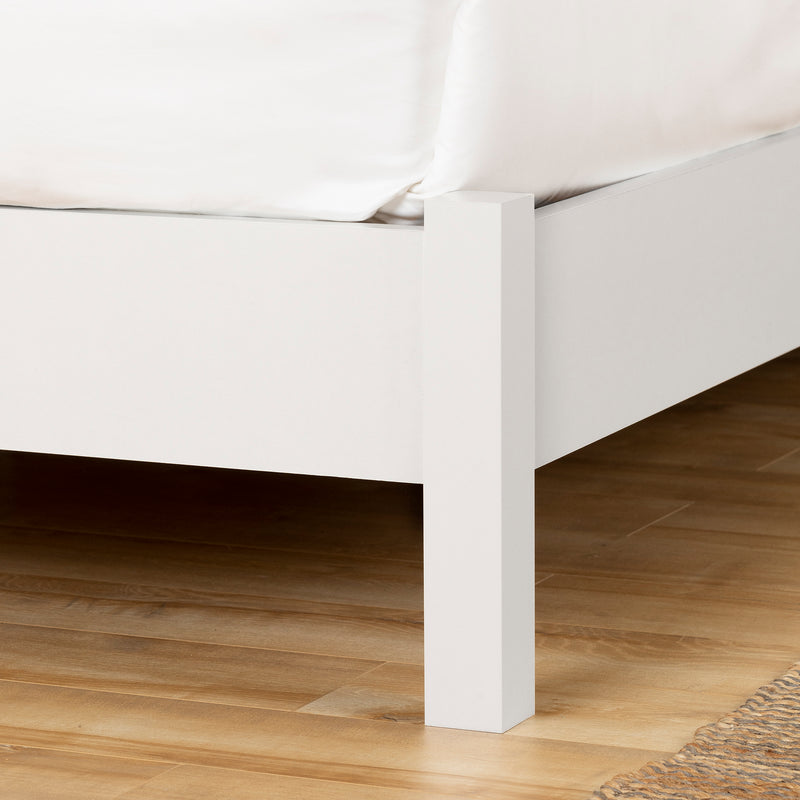Munich - Full Platform Bed 54'' -- Pure White