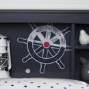 Tête de lit bibliothèque simple 39" Aviron - Myrtille