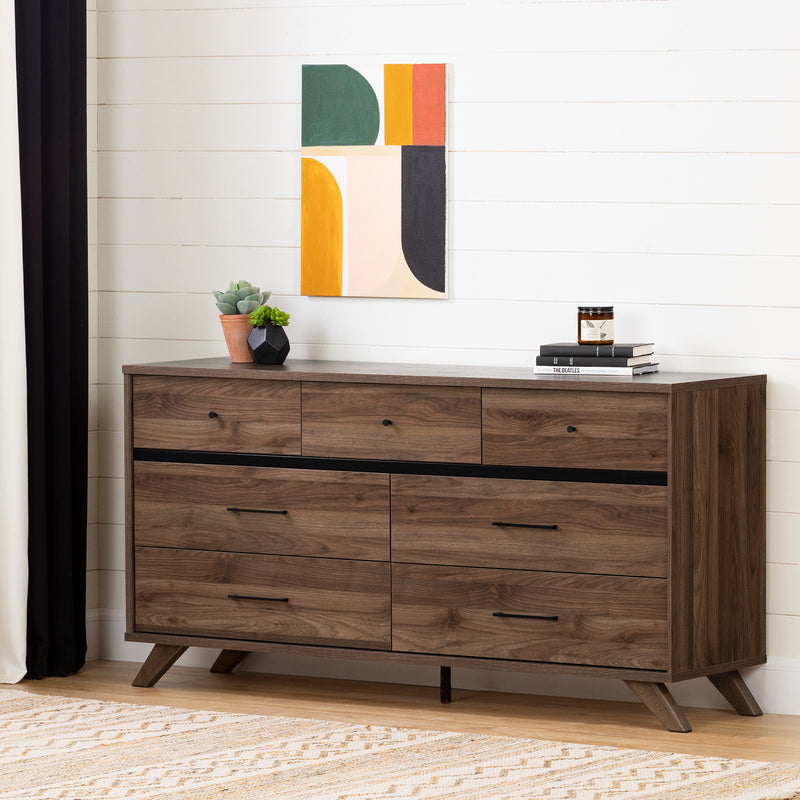 Flam - 7-Drawer Double Dresser Storage Unit