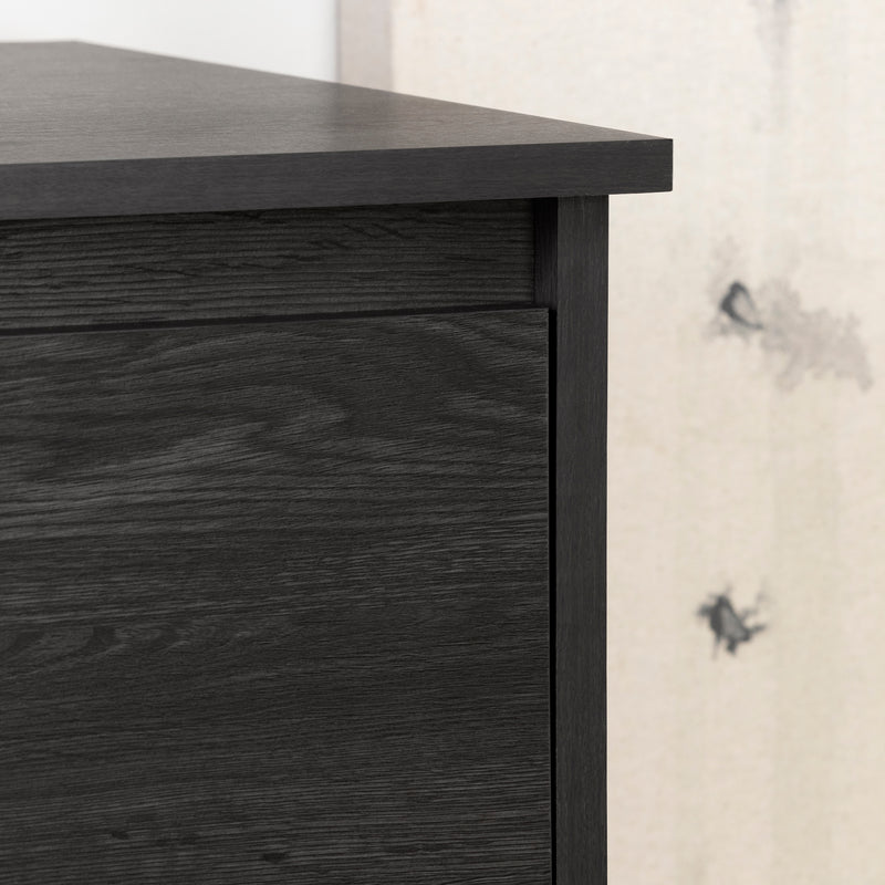Commode 5 tiroirs Tassio-Chêne gris
