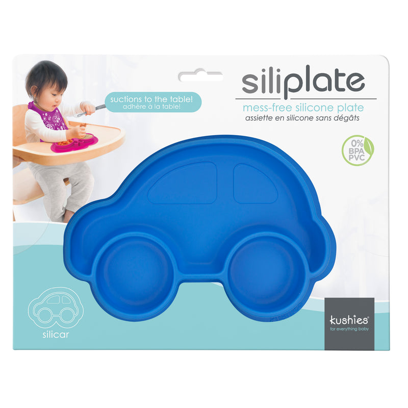 Assiette en silicone Siliplate - Voiture