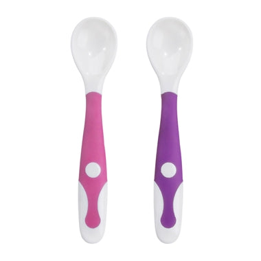 Silibend Bendable Spoon 2-Pack | Pink/Lilac