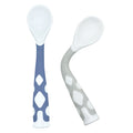 Paquet de 2 cuillères Silibend - Gris Bleu mineral et Gris taupe — Kushies Baby