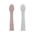 Paquet de 2 cuillères Silipop - Rose et Gris — Kushies Baby