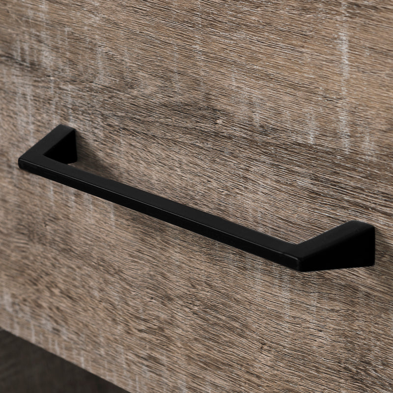 Buffet with Wine Storage  Valet Weathered Oak and Ebony 10710