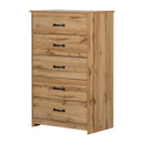 Chest of 5 drawers tassio - Nordic oak
