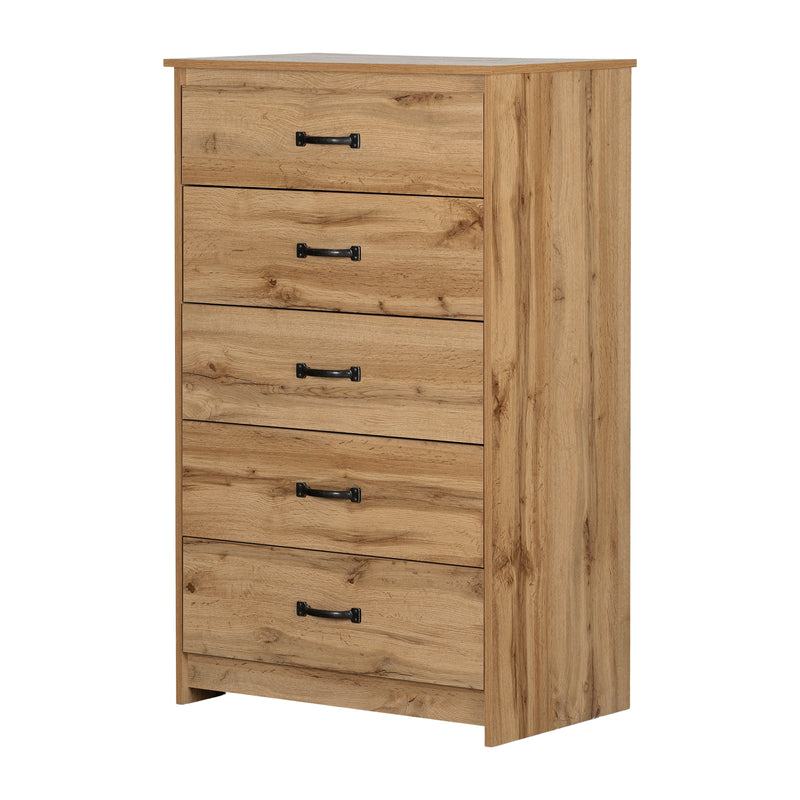 Chest of 5 drawers tassio - Nordic oak