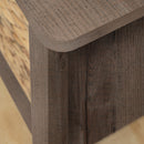 Lit plateforme avec paniers de rangement queen 60" Avilla - Chêne d'automne