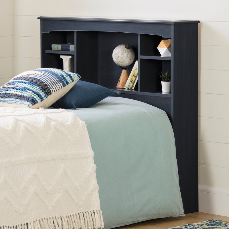 Tête de lit bibliothèque simple 39" Aviron - Myrtille