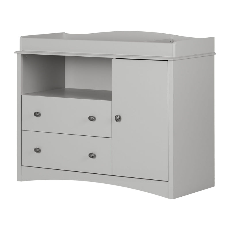 Peek-a-boo Changing Table -- Light Gray