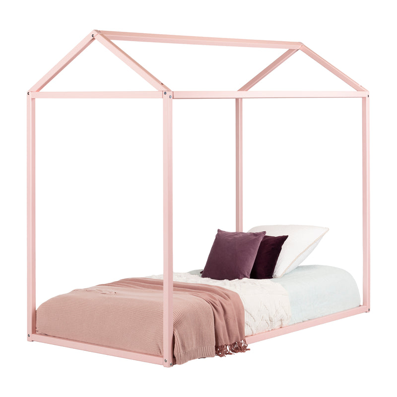 Lit maison simple 39" Sweedi - Rose